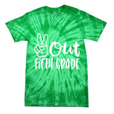 Peace Out Fifth Grade Tie-Dye T-Shirt