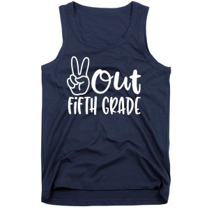 Peace Out Fifth Grade Tank Top