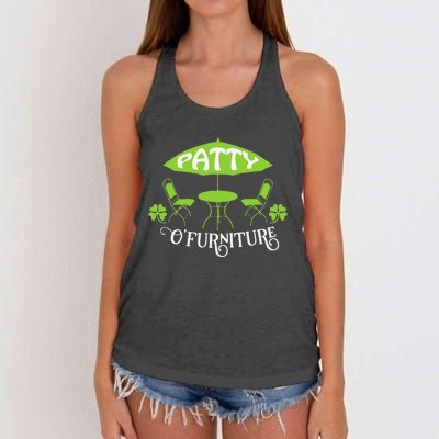 Patty O'Furniture Funny Women's Knotted Racerback Tank