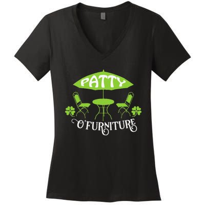 Patty O'Furniture Funny Women's V-Neck T-Shirt