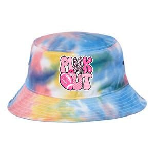 Pink Out Football Team Breast Cancer Awareness Tie Dye Newport Bucket Hat