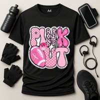 Pink Out Football Team Breast Cancer Awareness Performance Shirt
