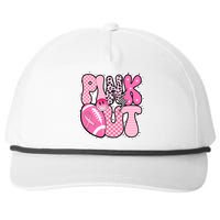 Pink Out Football Team Breast Cancer Awareness Snapback Five-Panel Rope Hat