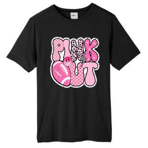 Pink Out Football Team Breast Cancer Awareness Tall Fusion ChromaSoft Performance T-Shirt