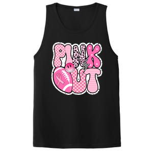 Pink Out Football Team Breast Cancer Awareness PosiCharge Competitor Tank