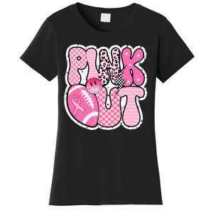 Pink Out Football Team Breast Cancer Awareness Women's T-Shirt