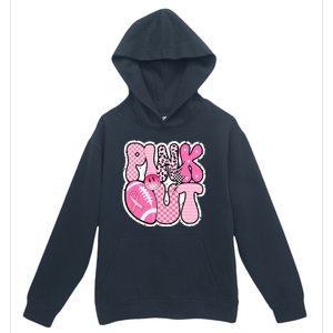 Pink Out Football Team Breast Cancer Awareness Urban Pullover Hoodie