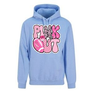 Pink Out Football Team Breast Cancer Awareness Unisex Surf Hoodie