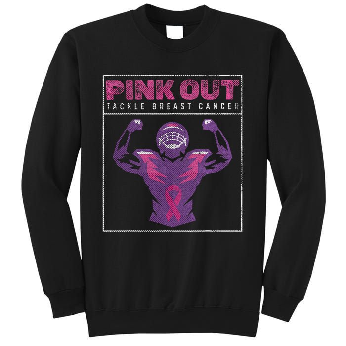 Pin.K Out Football Team Tackle Breast Cancer Awareness Month Sweatshirt