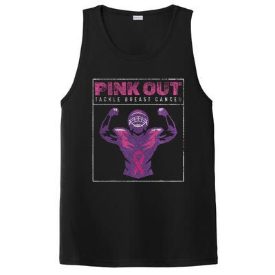 Pin.K Out Football Team Tackle Breast Cancer Awareness Month PosiCharge Competitor Tank