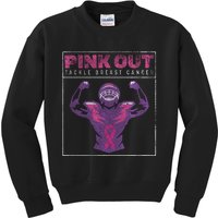 Pin.K Out Football Team Tackle Breast Cancer Awareness Month Kids Sweatshirt