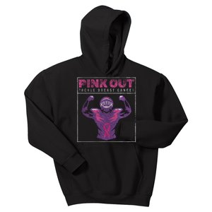 Pin.K Out Football Team Tackle Breast Cancer Awareness Month Kids Hoodie