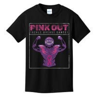 Pin.K Out Football Team Tackle Breast Cancer Awareness Month Kids T-Shirt