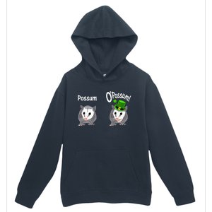 Possum O’Possum Funny Opossum St Patrick’s Day Irish Pun Urban Pullover Hoodie