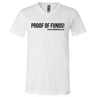 Proof Of Funds Who Tf Did I Marry V-Neck T-Shirt