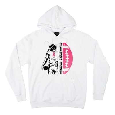 Pink Out Football Team Fight Breast Cancer Awareness Hoodie