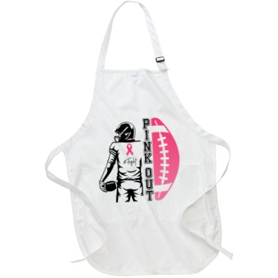 Pink Out Football Team Fight Breast Cancer Awareness Apron