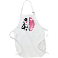 Pink Out Football Team Fight Breast Cancer Awareness Full-Length Apron With Pockets