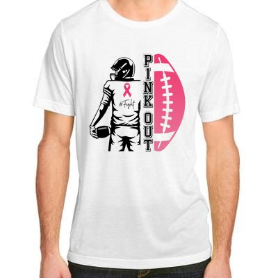 Pink Out Football Team Fight Breast Cancer Awareness Adult ChromaSoft Performance T-Shirt