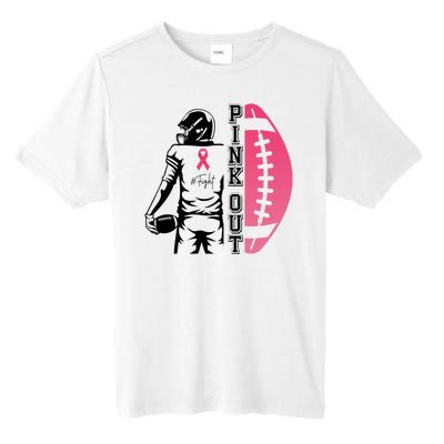 Pink Out Football Team Fight Breast Cancer Awareness Tall Fusion ChromaSoft Performance T-Shirt