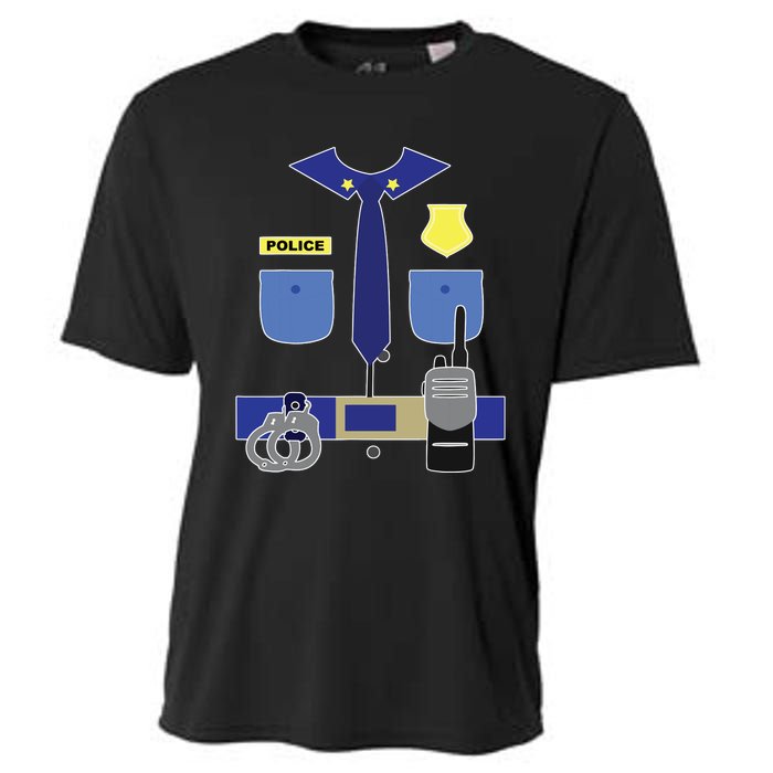 Police Officer For Boy Girl Cop Uniform Cooling Performance Crew T-Shirt