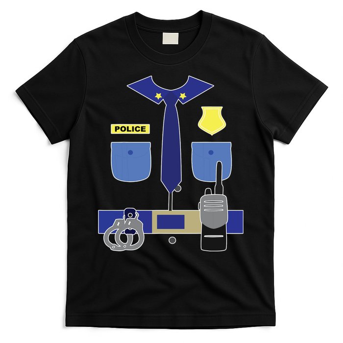 Police Officer For Boy Girl Cop Uniform T-Shirt