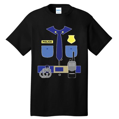 Police Officer For Boy Girl Cop Uniform Tall T-Shirt