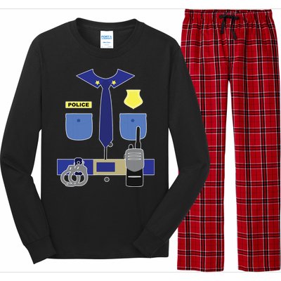 Police Officer For Boy Girl Cop Uniform Long Sleeve Pajama Set