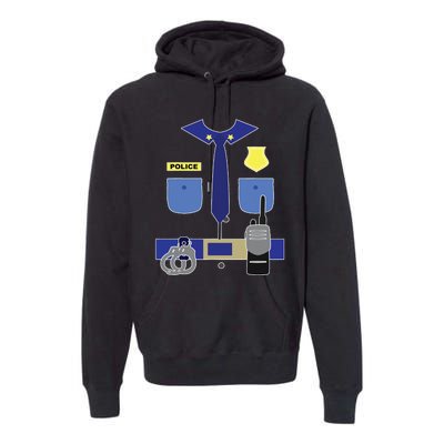 Police Officer For Boy Girl Cop Uniform Premium Hoodie