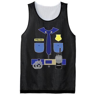 Police Officer For Boy Girl Cop Uniform Mesh Reversible Basketball Jersey Tank