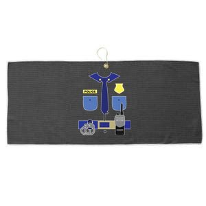 Police Officer For Boy Girl Cop Uniform Large Microfiber Waffle Golf Towel