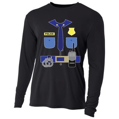 Police Officer For Boy Girl Cop Uniform Cooling Performance Long Sleeve Crew