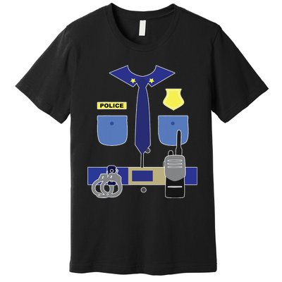 Police Officer For Boy Girl Cop Uniform Premium T-Shirt