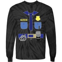 Police Officer For Boy Girl Cop Uniform Tie-Dye Long Sleeve Shirt