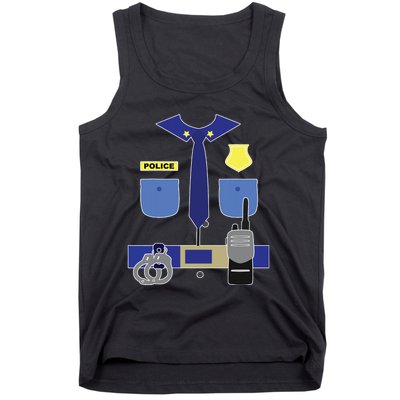 Police Officer For Boy Girl Cop Uniform Tank Top