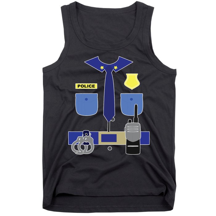 Police Officer For Boy Girl Cop Uniform Tank Top