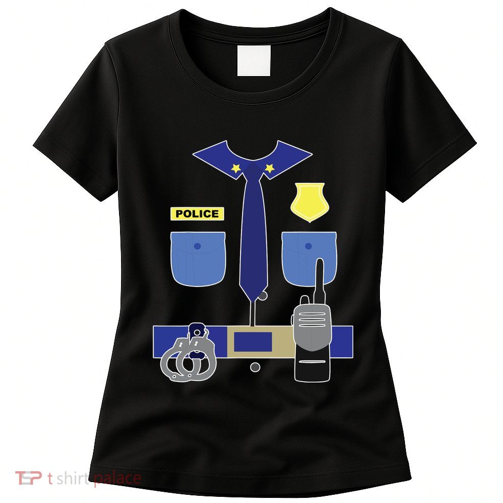 Police Officer For Boy Girl Cop Uniform Women's T-Shirt