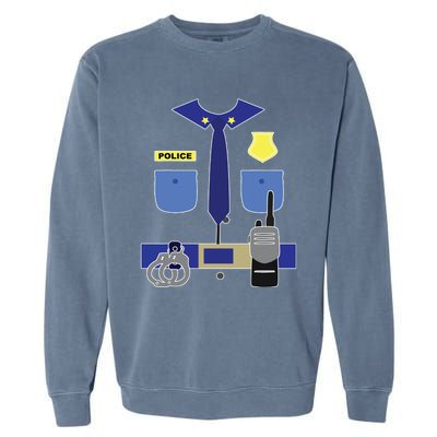 Police Officer For Boy Girl Cop Uniform Garment-Dyed Sweatshirt