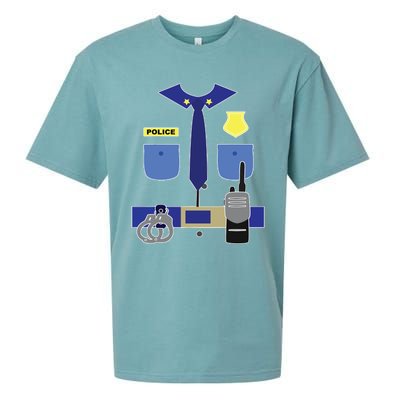 Police Officer For Boy Girl Cop Uniform Sueded Cloud Jersey T-Shirt