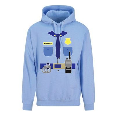 Police Officer For Boy Girl Cop Uniform Unisex Surf Hoodie