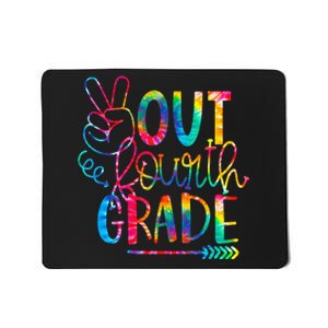 Peace Out Fourth Grade Graduation Tie Dye Last Day Of School Mousepad