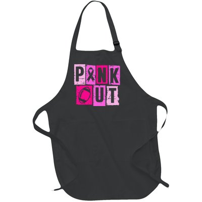 P.Ink Out Football Team Breast Cancer Awareness Month Women Gift Full-Length Apron With Pockets