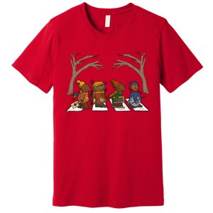 Poor Otter Family Abbey Road Christmas Mouse Lover Premium T-Shirt