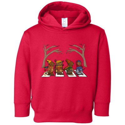 Poor Otter Family Abbey Road Christmas Mouse Lover Toddler Hoodie