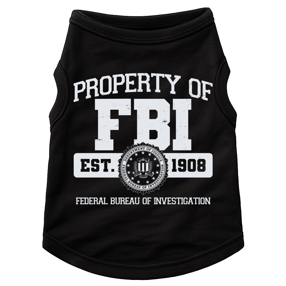 Property Of FBI Federal Bureau Of Investigation Est 1908 Doggie Tank