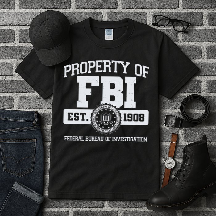 Property Of FBI Federal Bureau Of Investigation Est 1908 Tall T-Shirt