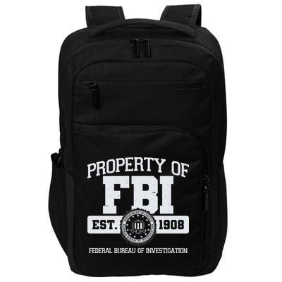 Property Of FBI Federal Bureau Of Investigation Est 1908 Impact Tech Backpack