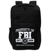 Property Of FBI Federal Bureau Of Investigation Est 1908 Impact Tech Backpack