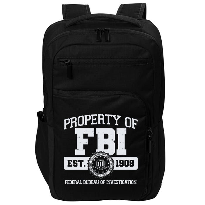 Property Of FBI Federal Bureau Of Investigation Est 1908 Impact Tech Backpack