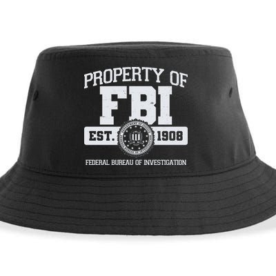 Property Of FBI Federal Bureau Of Investigation Est 1908 Sustainable Bucket Hat